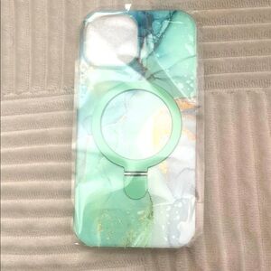 iPhone 15 Stylish Green Marble Phone Case IPhone 15